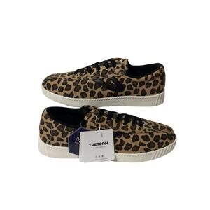 NWT NWOB TRETORN Nylite Leopard Print Sneakers Women's Size 11 NEW Retro Prep